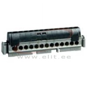 L-Terminal Block, 1x 6..25mm² + 12x 1.5..16mm², 100A 400V, touch-proof, Legrand, schwarz