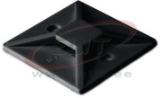 Self-Adhesive Cable Tie Mount MB 1919, 19x19mm, 80N, -40..85°C, Polyamide 6.6, UL94 V2, UV resistant, 100stk/pck, schwarz