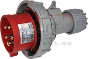 Industrial Plug, 3P+N+E 16A 415VAC, IP67, MaxPro, rot