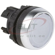 Push-button ACS, illuminated head, ø22.5mm, metal bezel, IP66/69K IK05, white