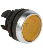 Drucktaster Osmoz, Kopf| beleuchteter, ø22.5mm, Metalllünette, IP66/69K IK05, Legrand, gelb