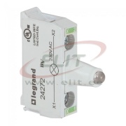 LED Module ACS, 230VAC, 2x 2.5mm², screw clamp, mount on control station base, Legrand, green