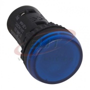 Pilot Light Osmoz, LED, ø22.5mm, 24VAC/DC, IP66/69K IK05, blue