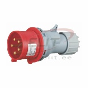 Industrial Plug, 3P+N+E 32A 415VAC, IP44, MaxPro, rot