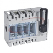 Load Break Switch DPX-IS 630, 630A 3x415VAC AC23, 240(2x185)/300(2x240)mm², terminal covers, panel mount