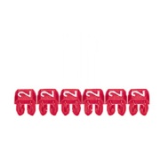 Marker CAB3, 0.5..1.5mm², 2, Streifen 30stk, Legrand, rot