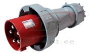 Industrial Plug, 3P+N+E 125A 415VAC, IP67, MaxPro, rot