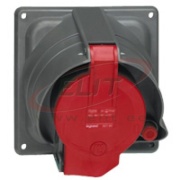 Panel-Mount Flange Fassung w. Prisinter Hypra, 3P+E 63A 415VAC, plastic, IP44, Legrand