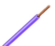 Draht H05V-K, 0.75mm² 300/500V -40..70°C, 100m/pck, violet