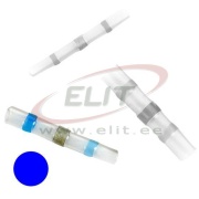 Solder Butt Connector Ver, shrink ratio 3:1, 1.5..2.5mm², polyolefin -55..125°C/ +140°C, 100stk/pck, blau