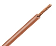 Draht H07V2-K, 1.5mm² 450/750V -40..90°C, 100m/pck, braun