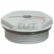 Locking Plug, M25, thread 12mm, incl. o-ring, IP68, grey