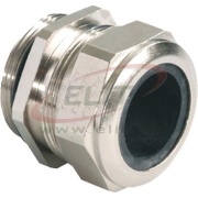 Cable Gland Progress MS, M32x1.5, ø17..21mm| 1piece sealing insert, overall length insulated, wrench 36mm, thread 5mm, -40..100°C, nickel-plated brass, TPE, NBR, inkl. O-ring, CE/UL/VDE, IP68/69, Agro