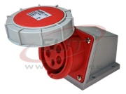 SM Industrial Socket, 3P+N+E 16A 415VAC, IP67, MaxPro, rot