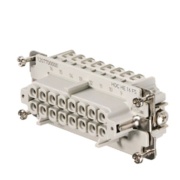 Einsatz HDC HE 16 FS, Buchse, Baugröße 6, 16P 16A 500V, Schraubanschluss, Weidmüller