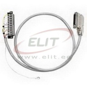 Pre-Drahtd Cable 1492, shielded, 20 conductors, 22AWG, 2A 300V 80°C, 1746-RT25G, AIFM 25pin D-shell, L2.5m, Allen-Bradley