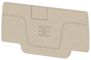 End Plate AEP 2C 2.5, dunkelbeige