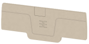 Abschlussplatte AEP 4C 2.5, dunkelbeige