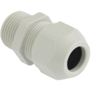 Cable Gland Syntec, M40x1.5, ø22..33mm| 1piece sealing insert, wrench 53mm, thread 15mm, -30..100°C, PA6 ^TPE, HF, incl. O-ring, CE/UL/VDE, IP68, light grey