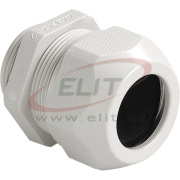 Kabelverschraubungen Syntec, PG48, ø32..44mm| 1Einteiliger Dichtring, Schlüsselweite 65mm, Gewindelänge 15mm, -30..100°C, PA6, TPE, HF, inkl. O-ring, CE/UL/VDE, IP68, Hellgrau