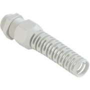 Kabelverschraubungen Syntec M20x1.5, Knickschutz, ø5.5..12mm| 1Einteiliger Dichtring, Schlüsselweite 19mm, Gewindelänge 8mm, -30..100°C, PA6, CR, inkl. O-ring, HF, CE/UL/VDE, IP68, Agro, Hellgrau