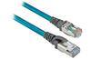 Patch Cord EtherNet, unshielded twisted pair, 4x2x24AWG, RJ45 » RJ45, PVC, 0.2m, teal