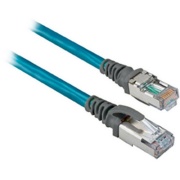 Patch Cord EtherNet 1585J, 4x2x24AWG, RJ45 » RJ45, PVC, L0.3m, Allen-Bradley, teal