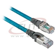 Patch Cord EtherNet, unshielded twisted pair, 4x2x24AWG, RJ45 » RJ45, PVC, 4m, Allen-Bradley, teal