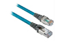 EtherNet Cable 1585, RJ45 plug » RJ45 plug, 8 conductors, 100BASE-TX, 100Mbit/s, Riser PVC, 2m, teal