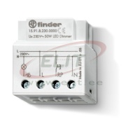 Dimmer 15.91, 1NO 100W 230V 45..65Hz, 50W LED, linear regulation, built-in box mounting, Finder