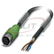 Sensor/actuator Cable SAC-4P-3.0-PUR/M12FS SH, 1pcs/pck, Phoenix