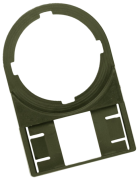 Push-Button Marker Carrier SM-H 27/12.5 SW, ø22.5mm, W27xL12.5mm, Polyamid 66, -40..100°C, V-2, black