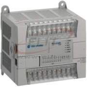 Programmable Controller MicroLogix1200, 24-ch., DF1, DH485, Modbus RTU, ASCII, RS232C, 120VAC 250mA inrush, TS35/ panel mount