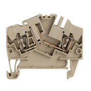 Test-Disconnect Terminal ZTR 2.5-2/O.TNHE, 2.5mm² 10A 400V, pivoting, tension clamp, beige