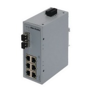 Unmanaged EtherNet Switch Stratix2000, 6x 10/100 ports, 2x singlemode 100 meg fiber ports, Allen-Bradley