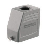 Hood HDC 24D TOLU 1M32G, size 4, cable entry from top, end-locking clamp, lower side, -40..125°C, diecast aluminium, M32, IP65