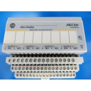 Analog Output Module Flex™ I/O, 4-ch., 0.656mA/CNT 24VDC, panel mount, TS35, Allen-Bradley