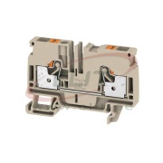 Feed-through Terminal A2C 6, 1-tier, 6mm² 41A 800V, push-in, Weidmüller, beige