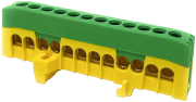 °PE-terminal PE12-F2, 12x16mm², 63A 690V, touch-proof, TS35, Z2, yegr