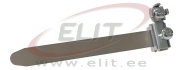Erdungsbandschellen EB 0, verzinkt, chromatiert Bandstahl, L136mm| tube ⅛..⅜ in./ Ø8..22mm
