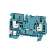 Feed-through Terminal A2C 4 BL, 1-tier, 4mm² 32A 800V, push-in, Weidmüller, blue