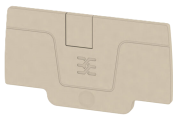 Abschlussplatte AEP 2C 4, dunkelbeige