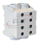 Hauptklemme Al/Cu HLAK 70-1/2 M2, 2x 70/50mm²/ 2x70/50mm², 250/200A 1000VAC/DC, 4Nm, TS35, Pollmann, grau