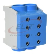 Hauptklemme Al/Cu HLAK 70-1/2 M2, 2x 70/50mm²/ 2x70/50mm², 250/200A 1000VAC/DC, 4Nm, TS35, blau