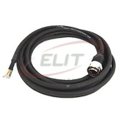 Power/Brake Transition Cable Kinetix, 600V, M4 threaded DIN » E2 bayonet receptacle, L19.7-in. industrial TPE cable 10AWG, back