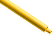 Heat Shrink Tubing H-2(Z), 16/8mm, thin-wall, crosslinked polyolefin -55..125°C/ +100°C, flame-retardant ^high flexibility, L1m/pce, yellow