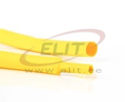 Heat Shrink Tubing H-2(Z), 12.7/6.4mm, thin-wall 0.65mm, crosslinked polyolefin -55..125°C/ +100°C, flame resistant, high flexibility, L1.22m/pc, gelb