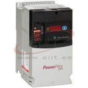 VF Drive PowerFlex40P, 0.4kW 1.4A 3x480VAC, aux. 3A 30VDC/ 125VAC/ 240VAC, integral keypad, LED display, RS485, Rahmen B, Allen-Bradley