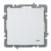 Push-Button Touran, mech.| doorbell switch, 6A 220VAC, flush mount, weiß