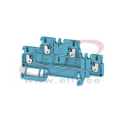 Durchgangs-Reihenklemme A2T 1.5 BL, 2 Stock, 1.5mm² 16A 500V, push-in, Weidmüller, blau
